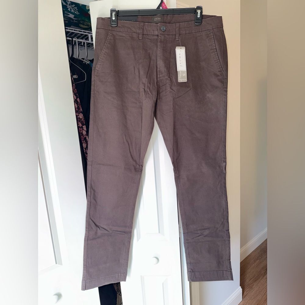 Jachs Men's Straight Jeans - Brown - Mid Rise NWT 36x34